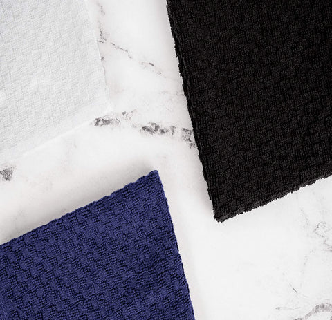 Wealuxe 100-percent cotton towels deliver timeless kitchen style and reliable performance.