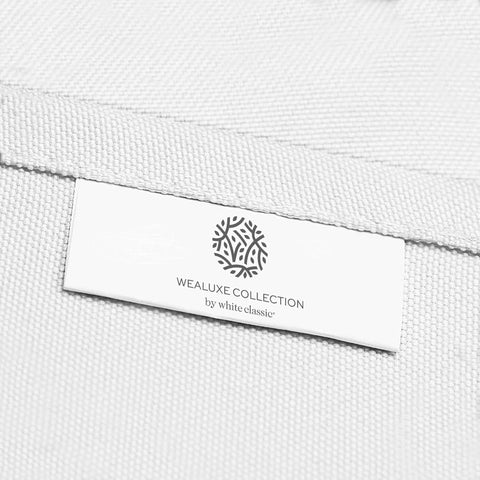 Wealuxe 90-inch round cloth fits standard round tables.