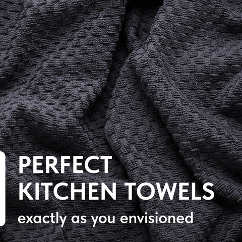 Wealuxe absorbent kitchen towel, 12 pack, efficient spill cleanup.
