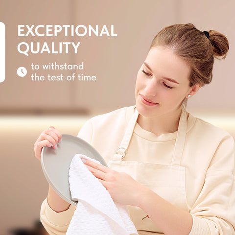 Wealuxe dobby weave close-up highlights durable, high-absorbency cotton