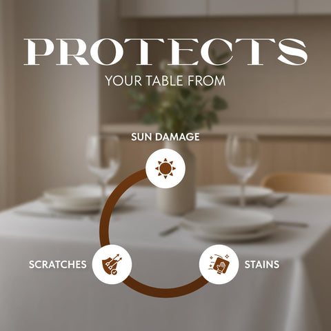 Wealuxe durable polyester tablecloth ensures long-lasting use for any occasion.