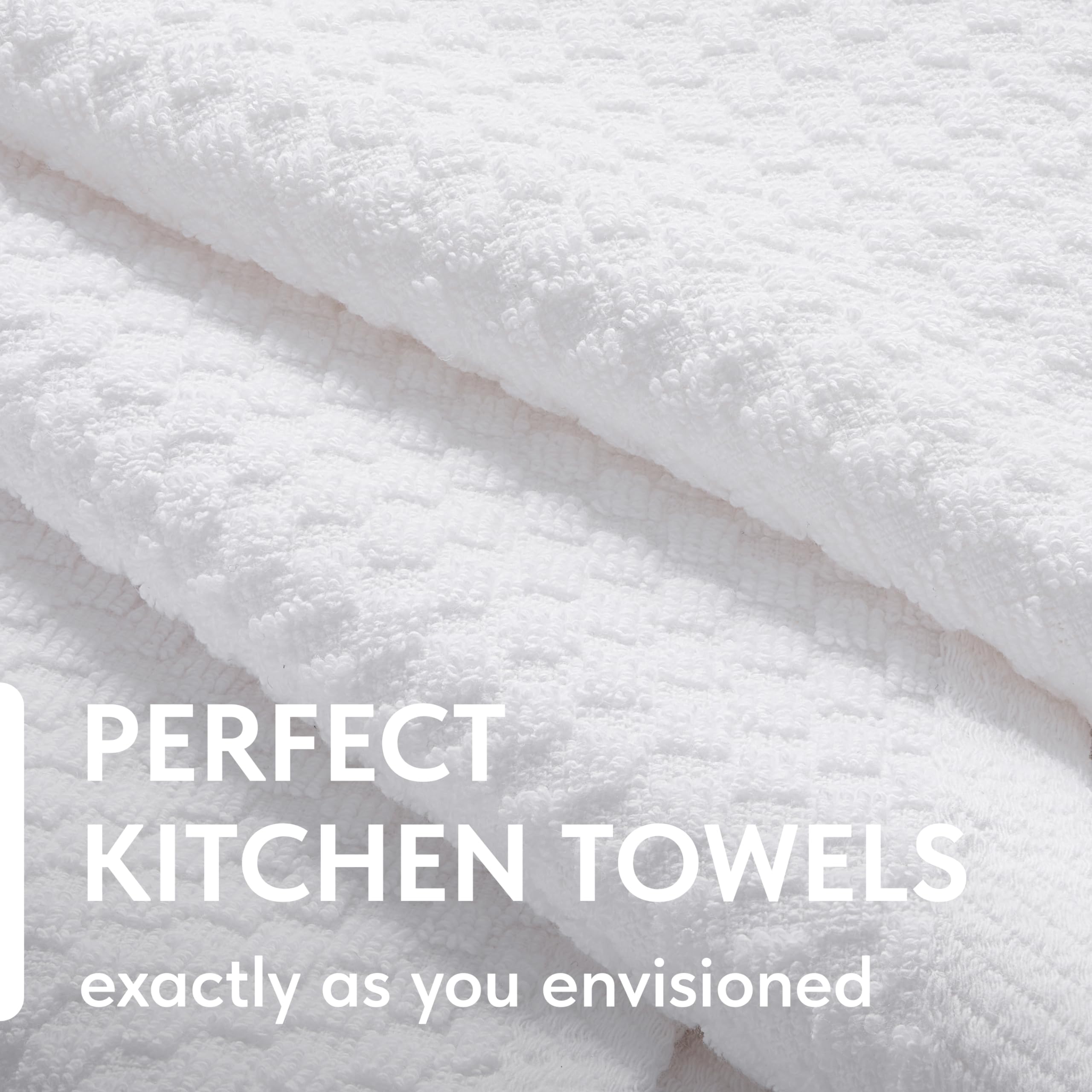 Wealuxe kitchen towels 15x26 inches laid flat for drying and cleaning