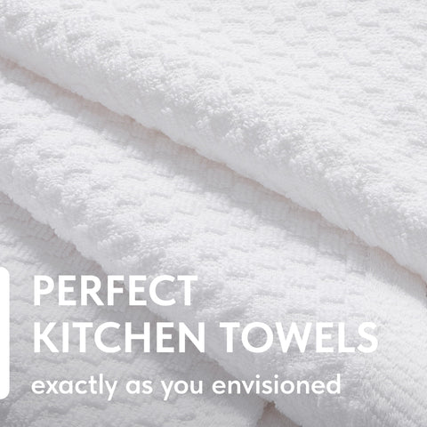 Wealuxe kitchen towels 15x26 inches laid flat for drying and cleaning