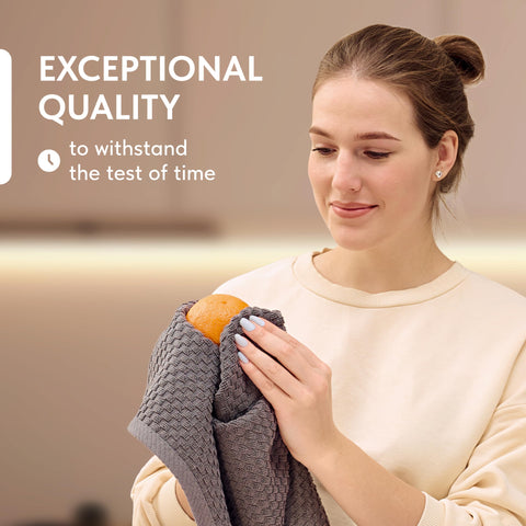 Wealuxe premium cotton dobby towel, sturdy everyday use.
