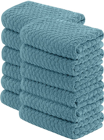 Wealuxe 12-pack towels with premium dobby weave, durable construction