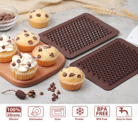 Webake chocolate chip mold batch-prep setup for tiny treats.
