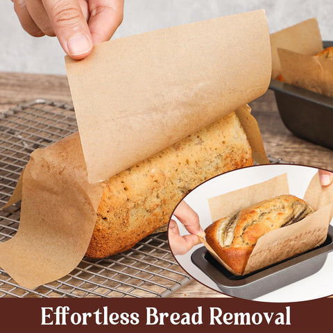 Webake easy-grip handles help lift hot loaves safely.