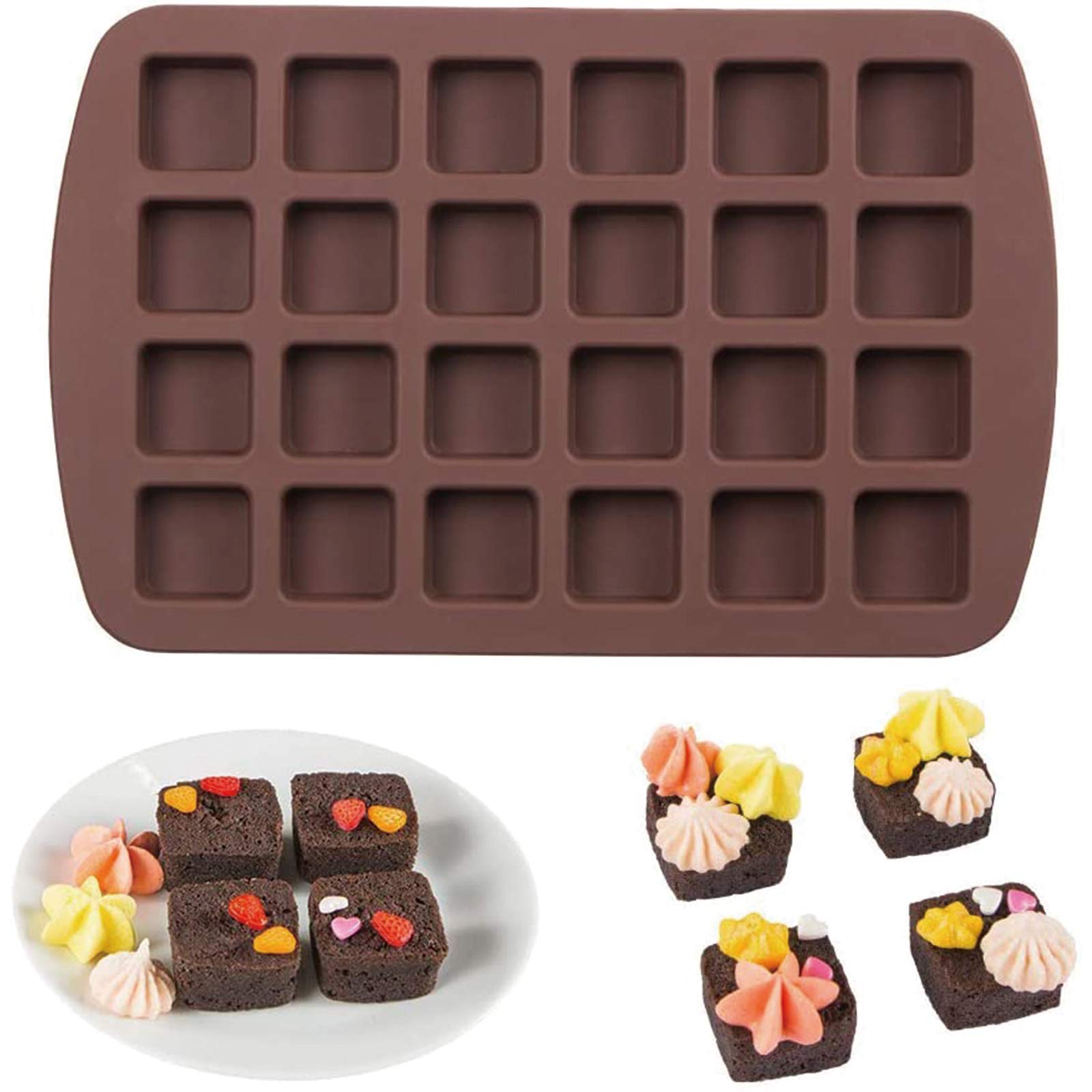 Webake Mini Brownie Pan full pan ready for batch baking