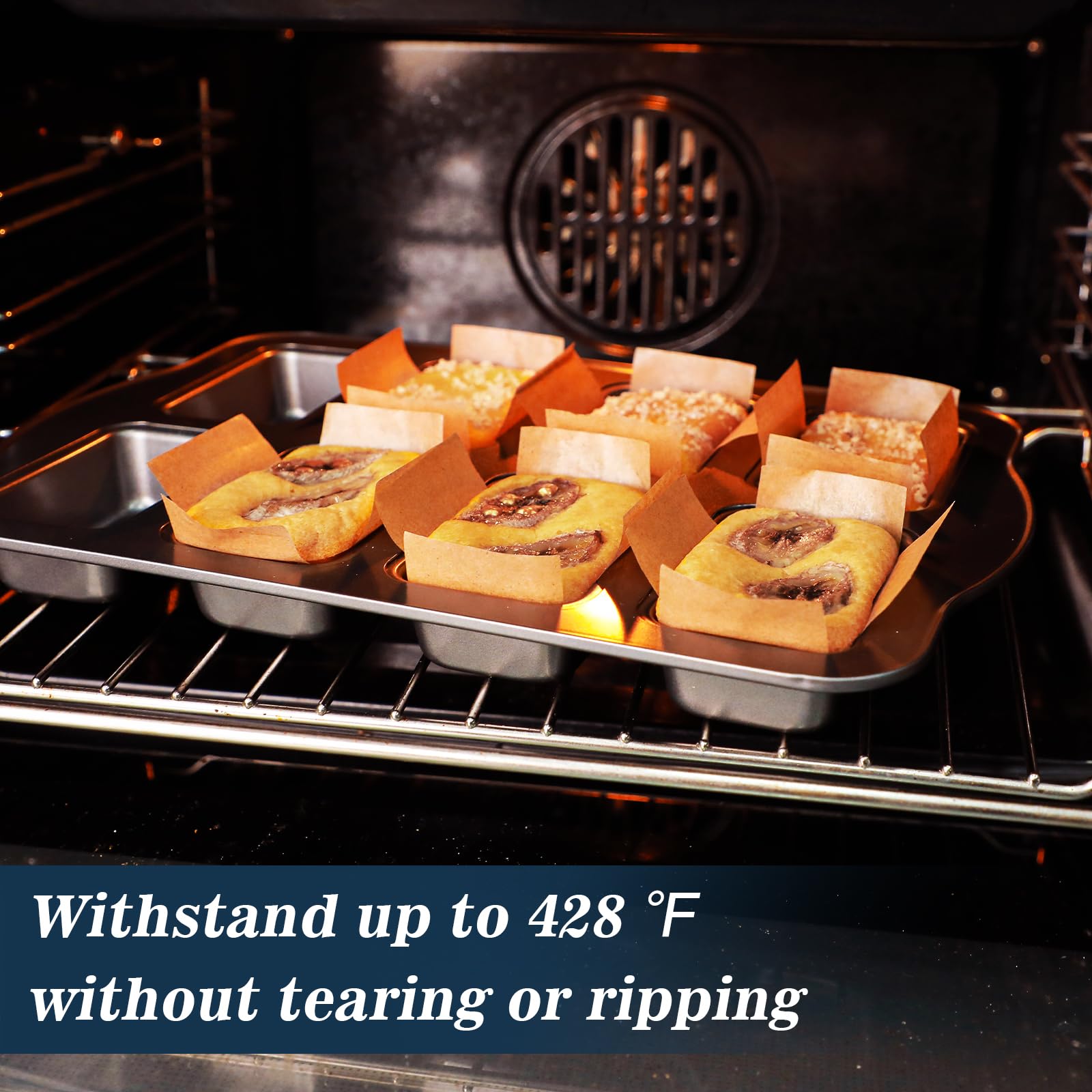 Webake packaging stays flat to prevent curling and save storage.