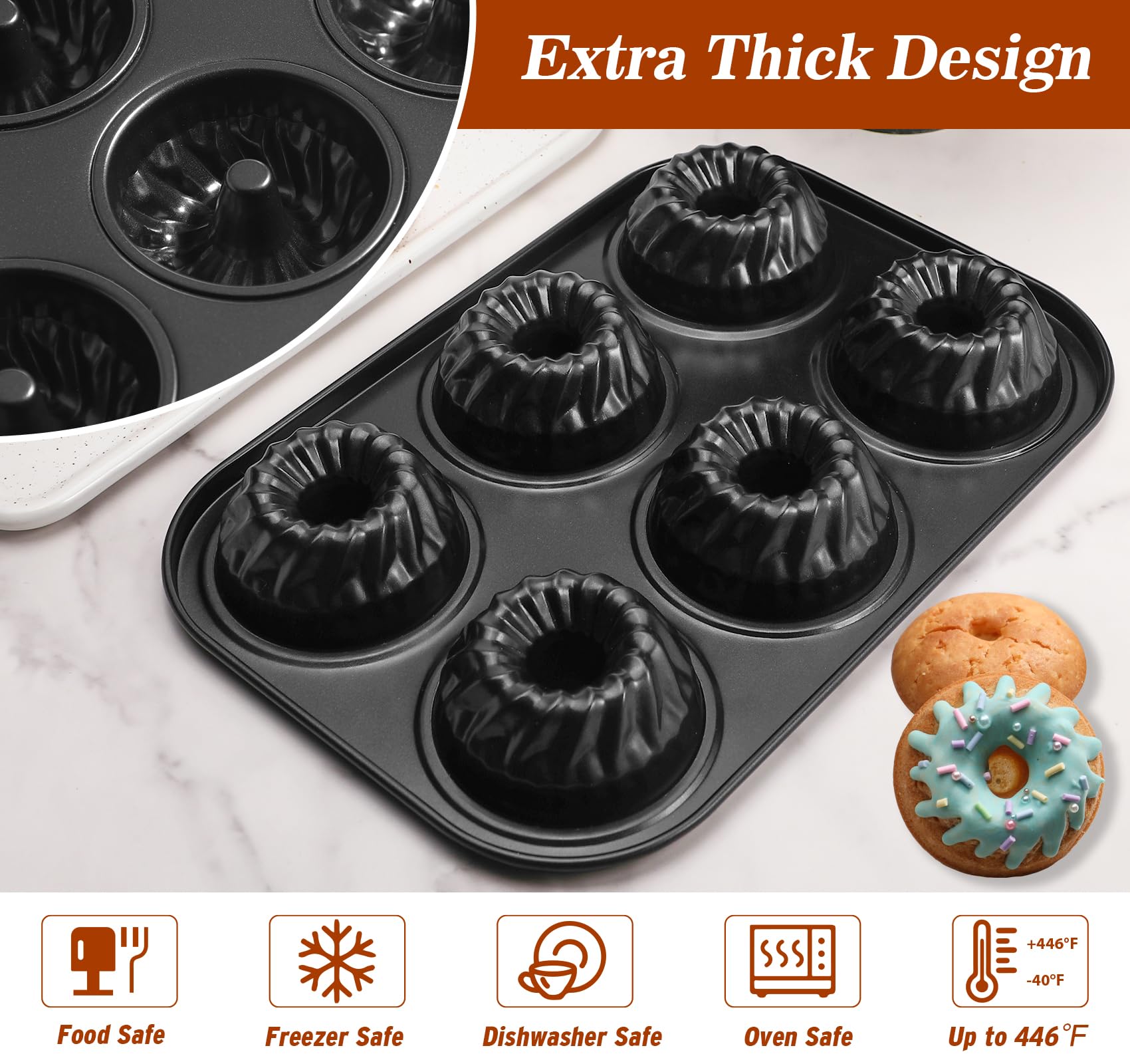 Webake Oven-safe up to 450 F supports home baking experiments and trial runs.