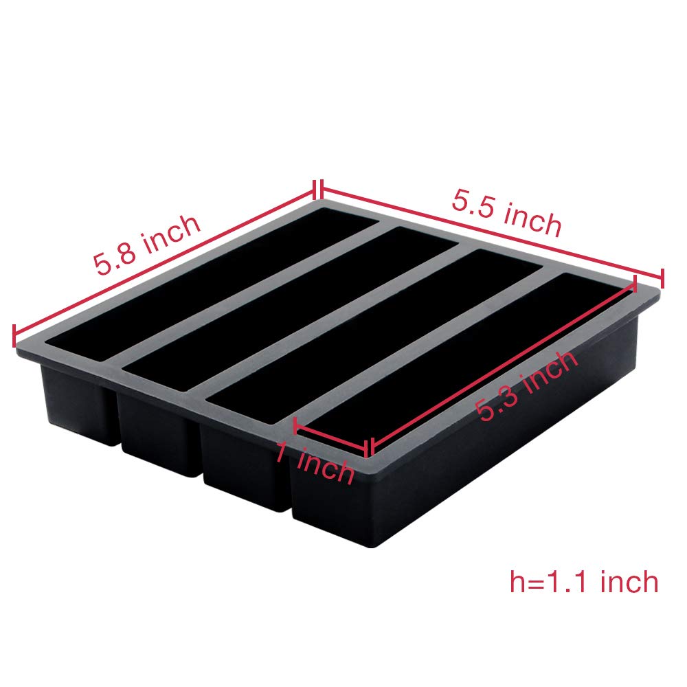 Webake silicone butter molds set for easy release butter sticks.