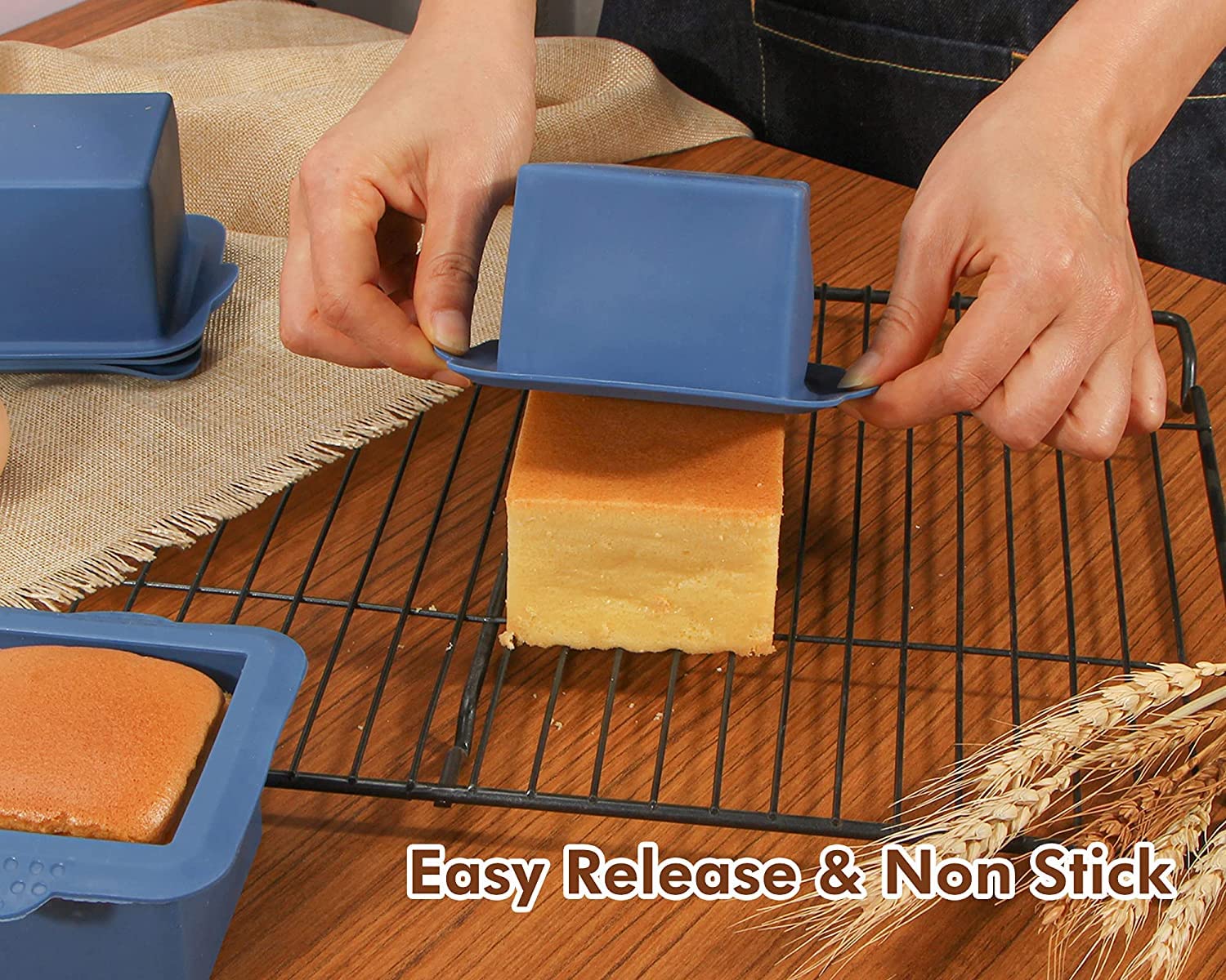 Webake silicone square mold 3x3 inch jelly cubes for fun treats.