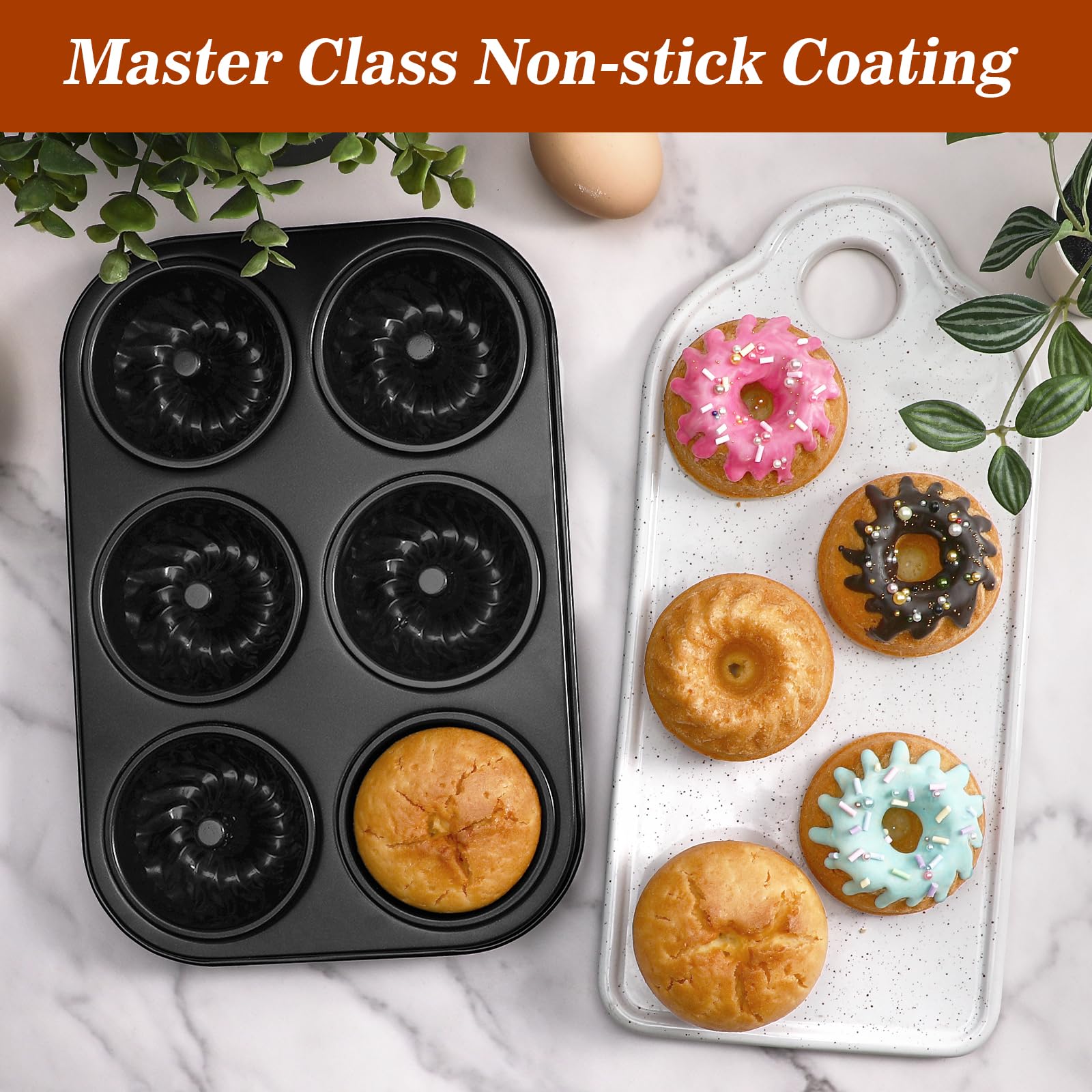 Webake 6-cavity design makes portion control and sharing simple.