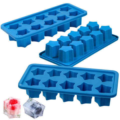 Webake star ice cubes in a glass, ideal for cocktails.
