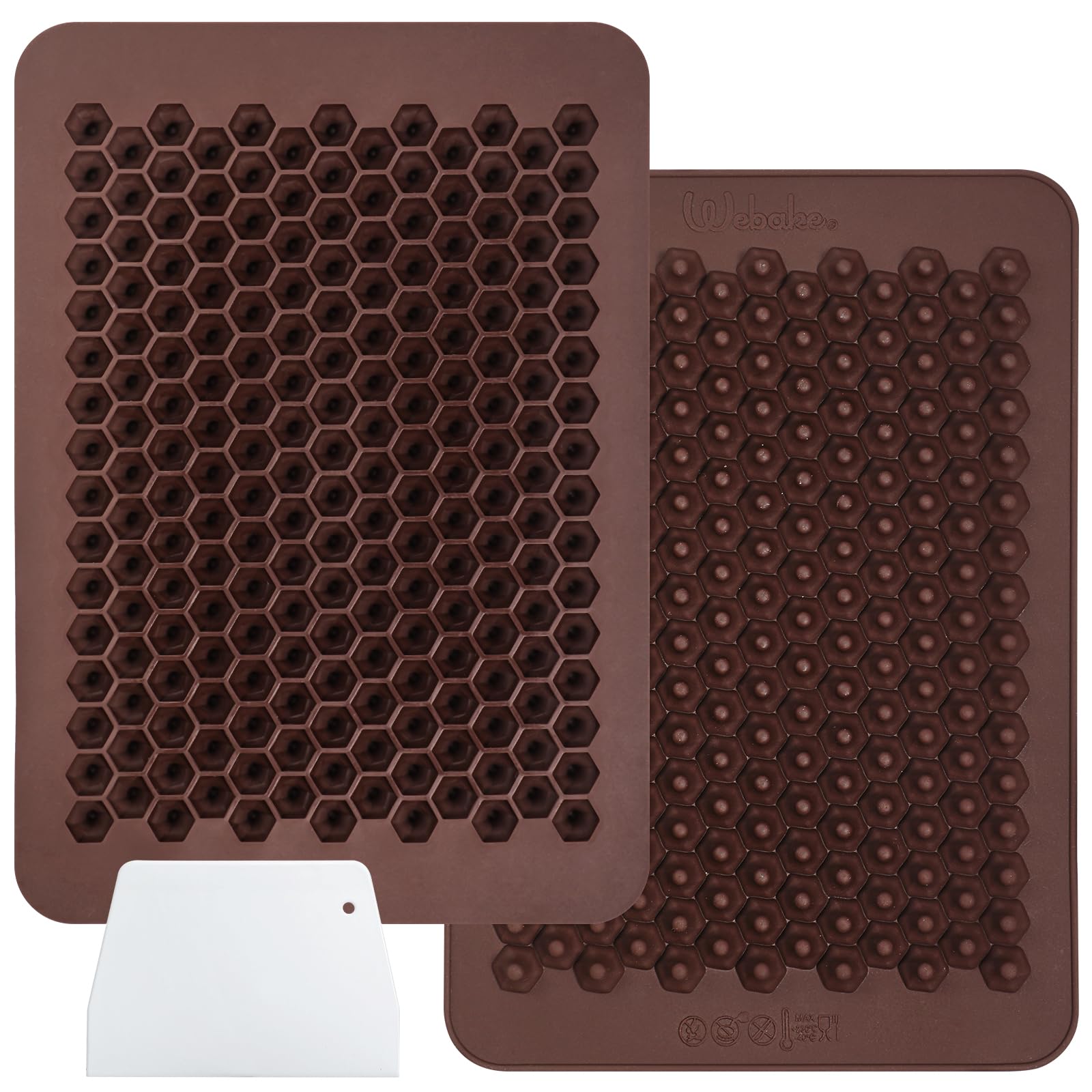 Webake two-pack chocolate mold for large dessert projects.