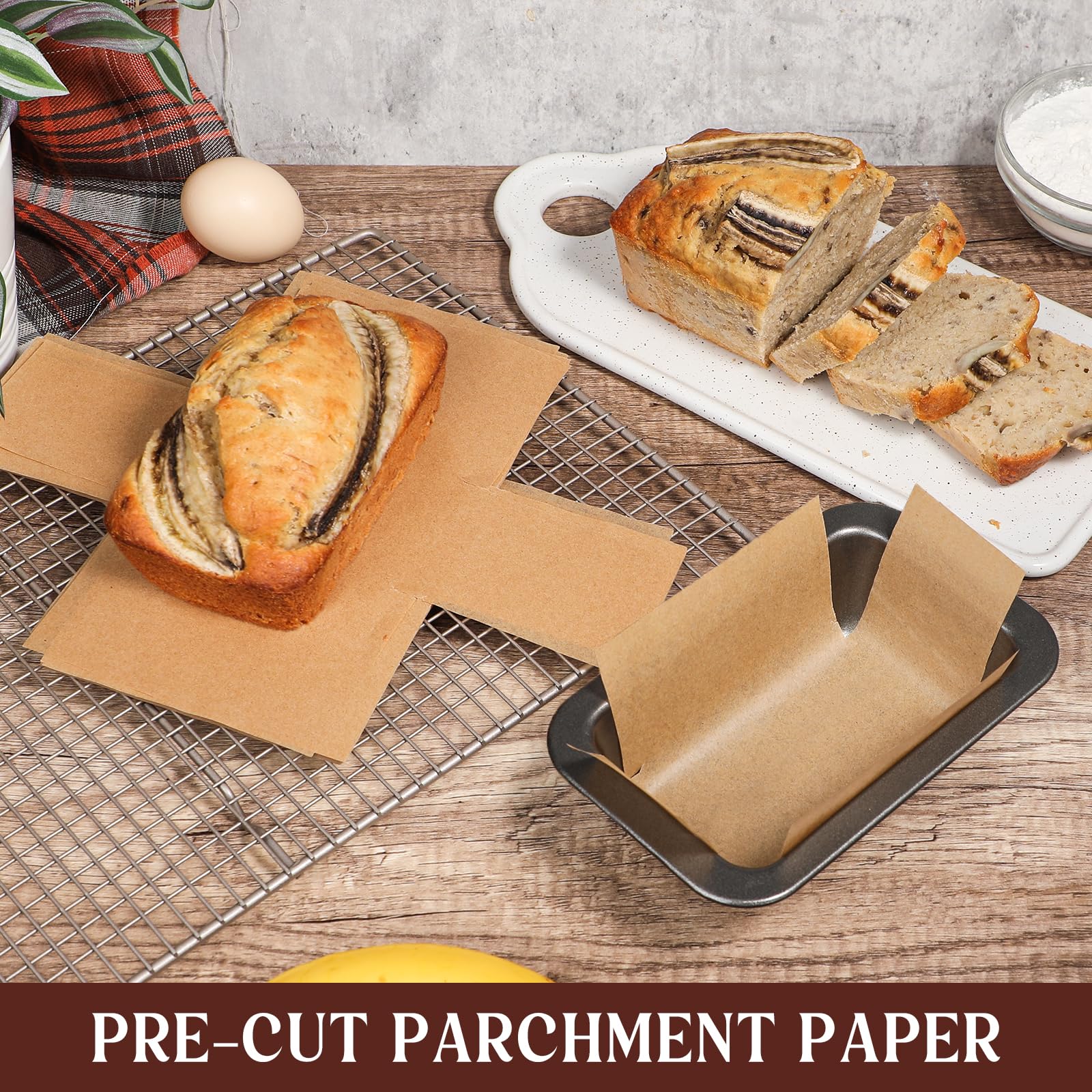 Webake unbleached parchment packaging highlights eco-friendly, ready-to-use sheets.