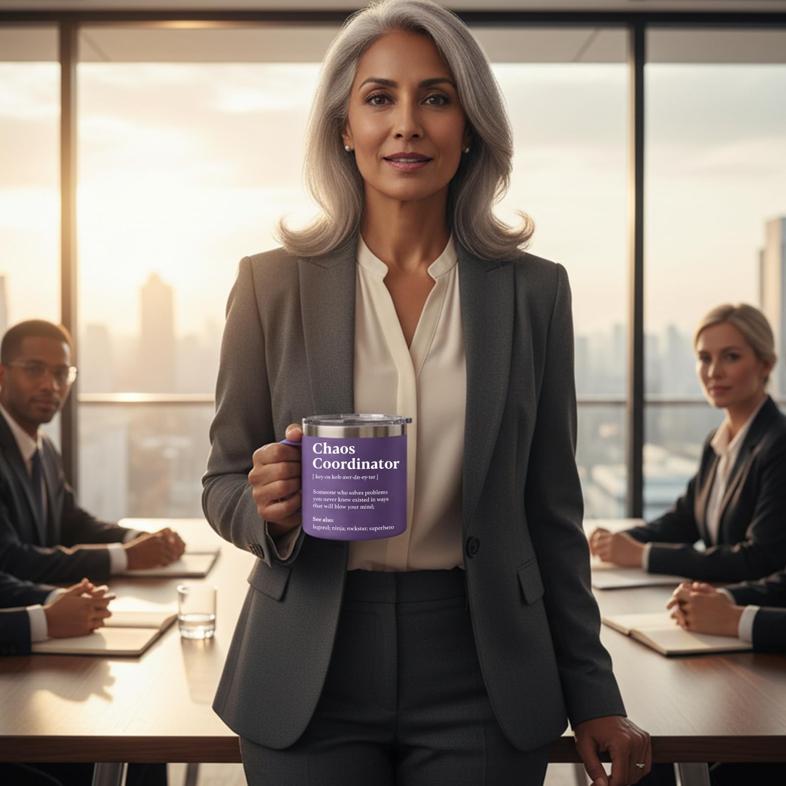 WECACYD Chaos Coordinator mug travel-friendly design fits cup holders