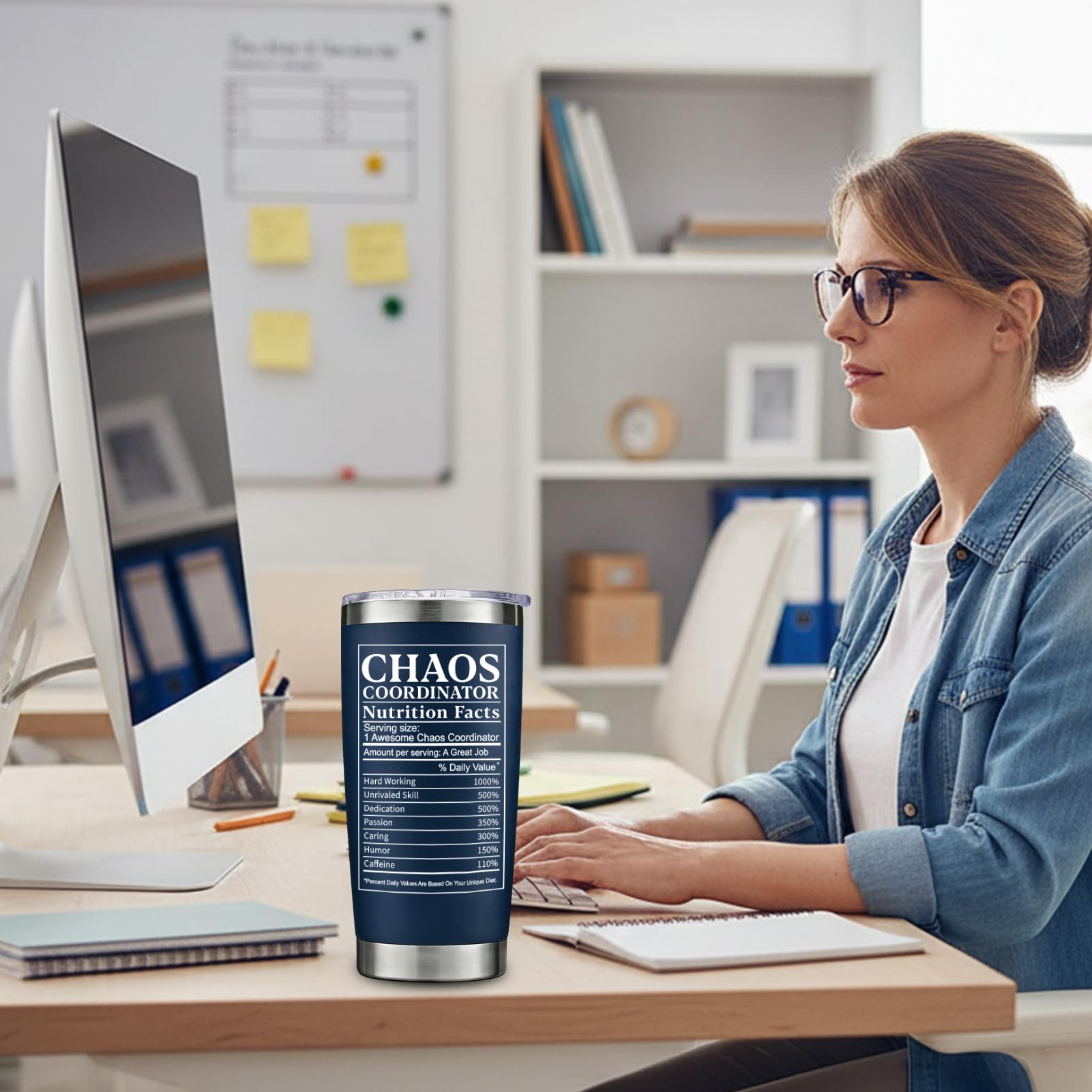 wecacyd chaos coordinator tumbler fits most cup holders for easy commuting