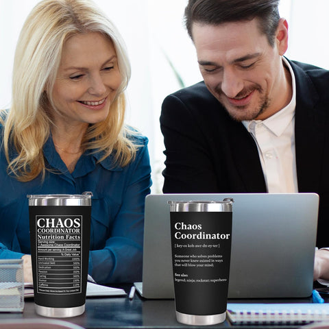 WECACYD Chaos Coordinator Tumbler suits retirement celebrations
