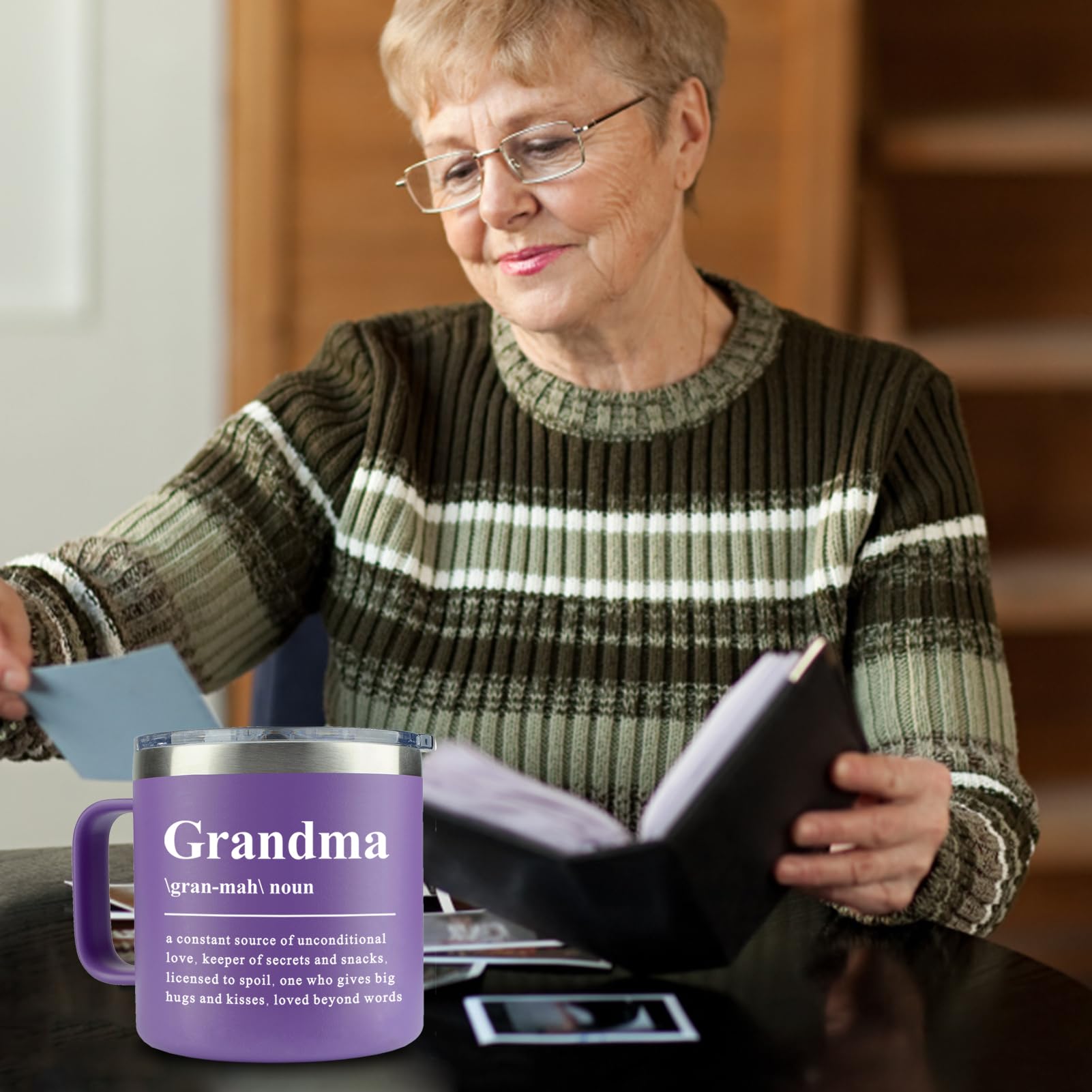 WECACYD grandma mug suitable for indoors and outdoors