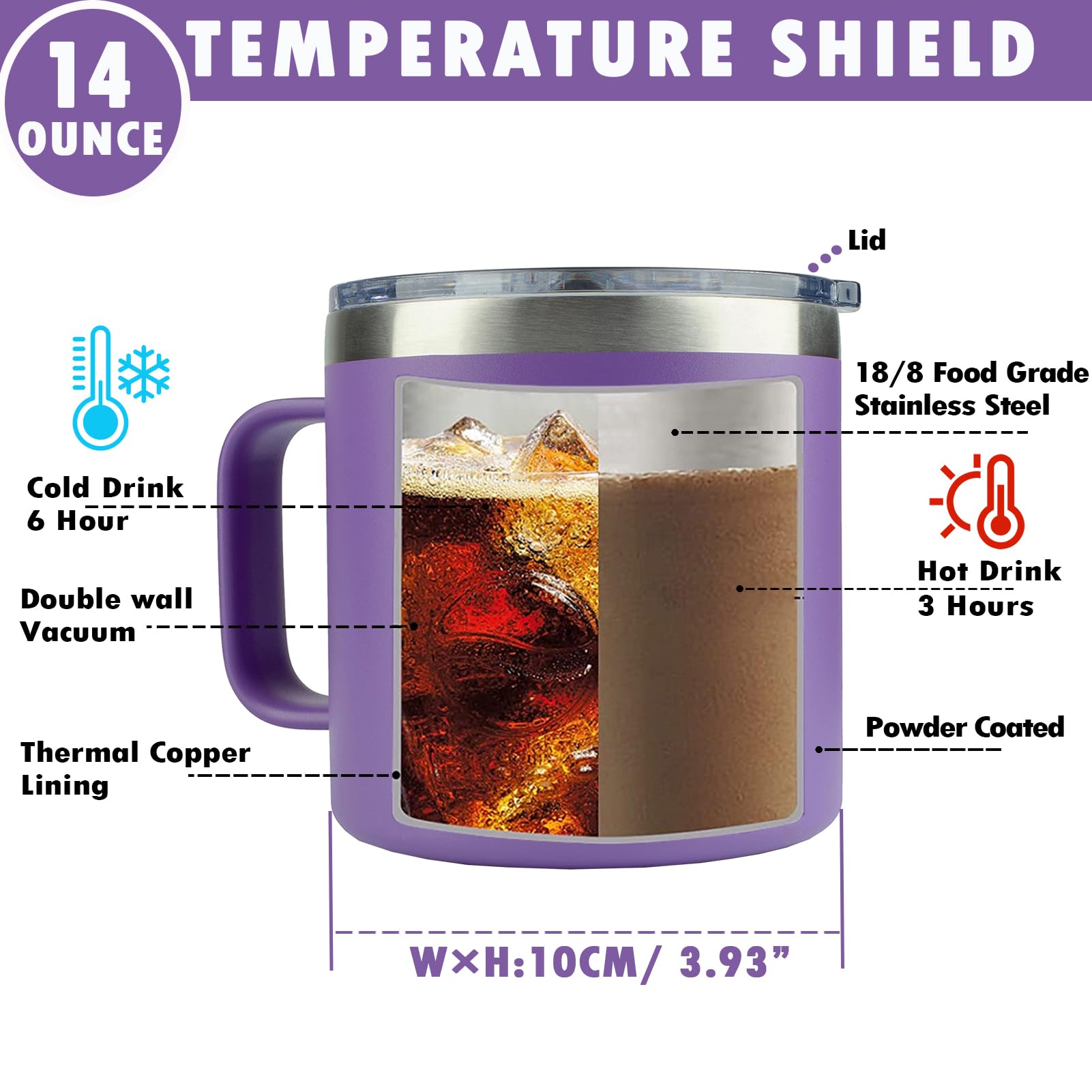 WECACYD Shit Show Supervisor Mug purple finish; bold style for gifts.