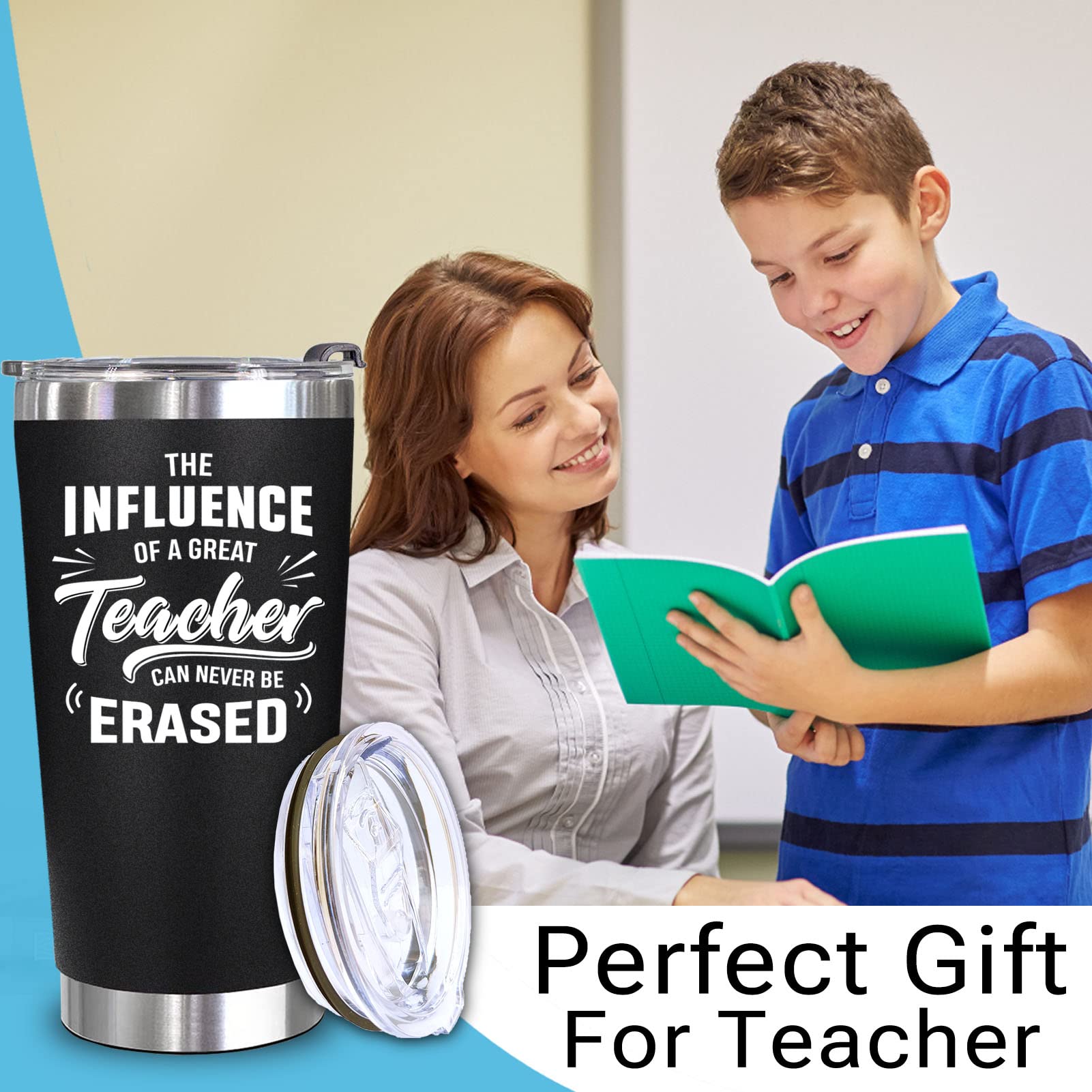 WECACYD teacher gift sturdy stainless steel tumbler.