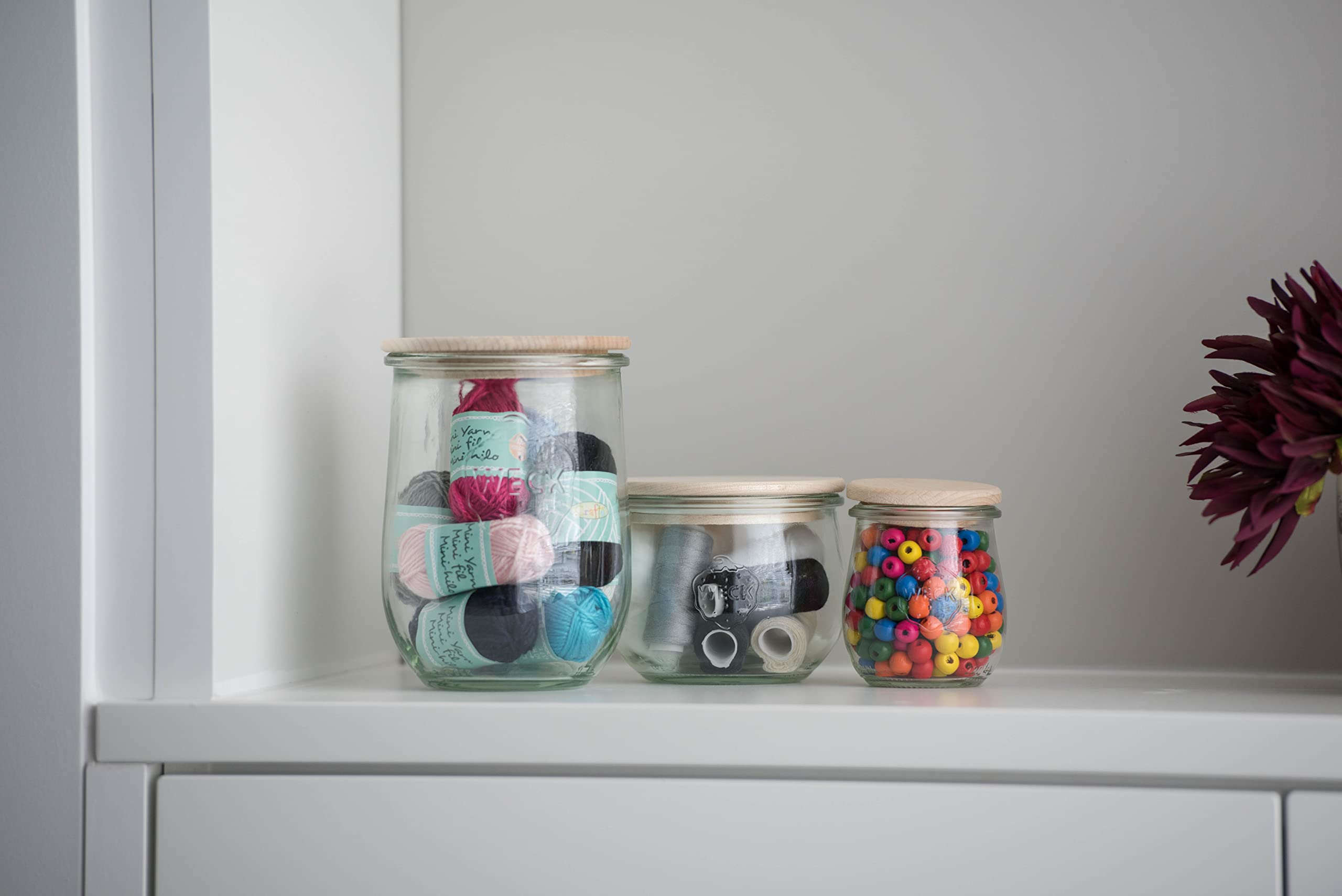 WECK 745 Tulip jar for pantry storage and decorative display