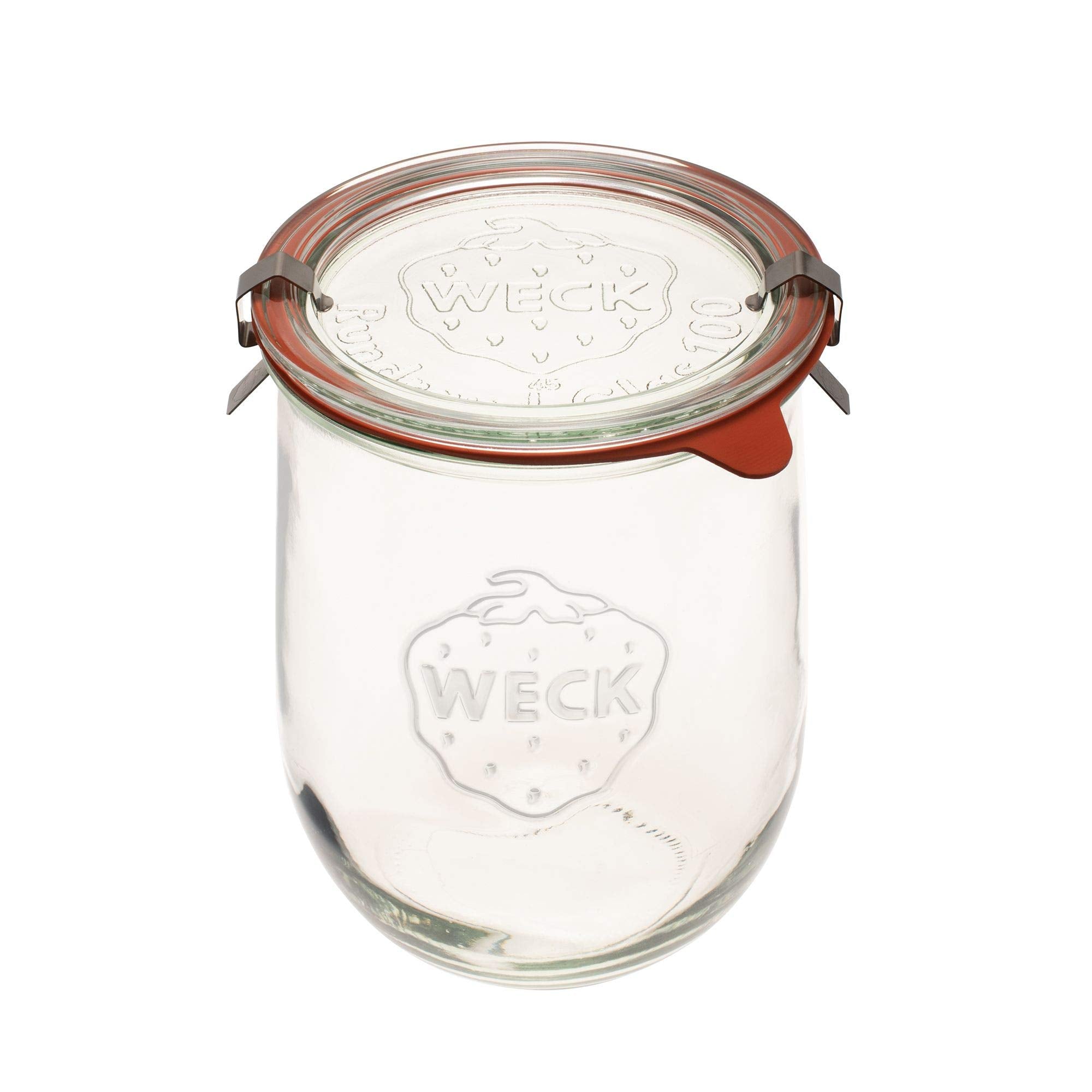 WECK 745 Tulip Jar wide mouth simplifies washing and filling.