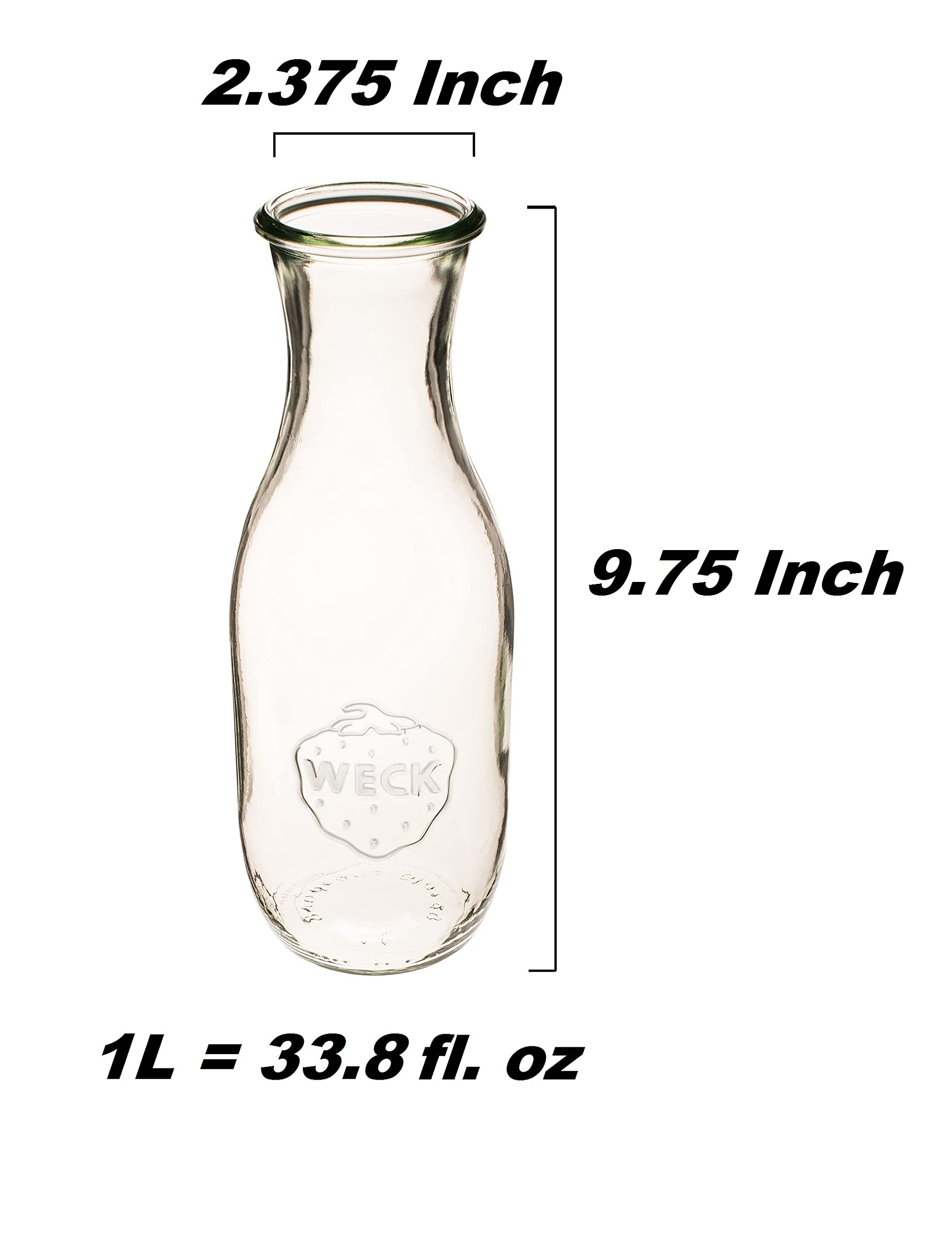 WECK 766 juice jars served with orange juice on table, perfect for bright breakfast or brunch.