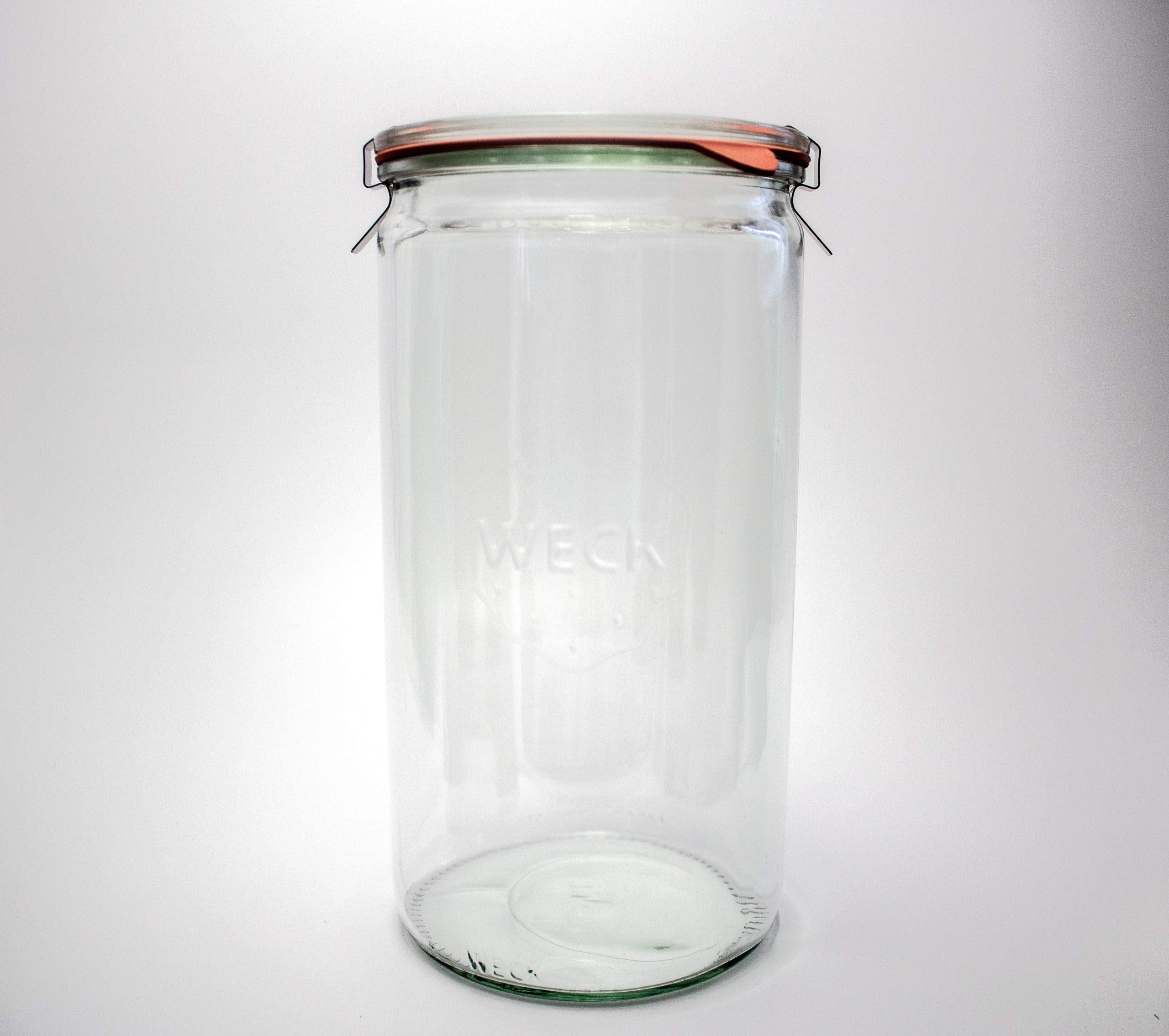 WECK 974 glass lid jar with rust-free, stylish design.