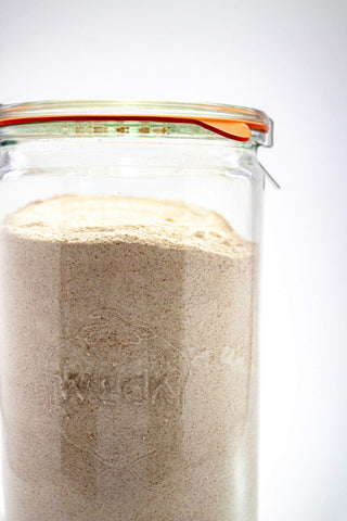 WECK glass jar in dishwasher-safe rack for easy cleaning