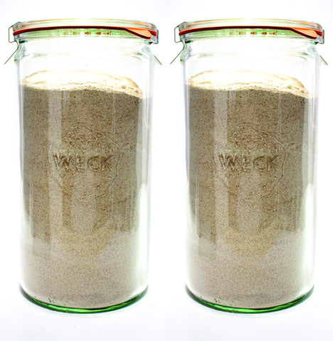WECK jar preserving vegetables in liquid for freshness