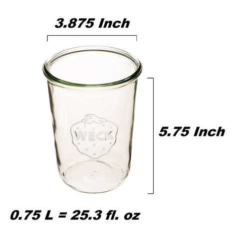 WECK mold jar airtight-seal preserves freshness for jams and pickles