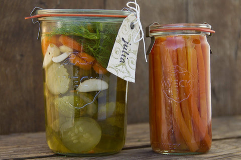 WECK mold jar fermentation-ready for home vegetable fermentations
