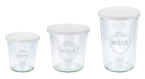 WECK Mold jar with stylish design for elegant kitchen storage and easy access.