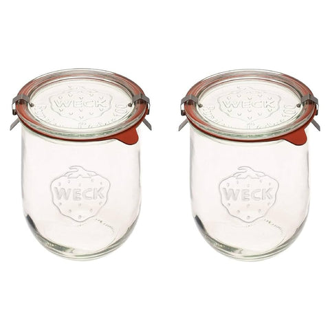 WECK Tulip 1L jar with glass lid for starter storage and versatile kitchen use.