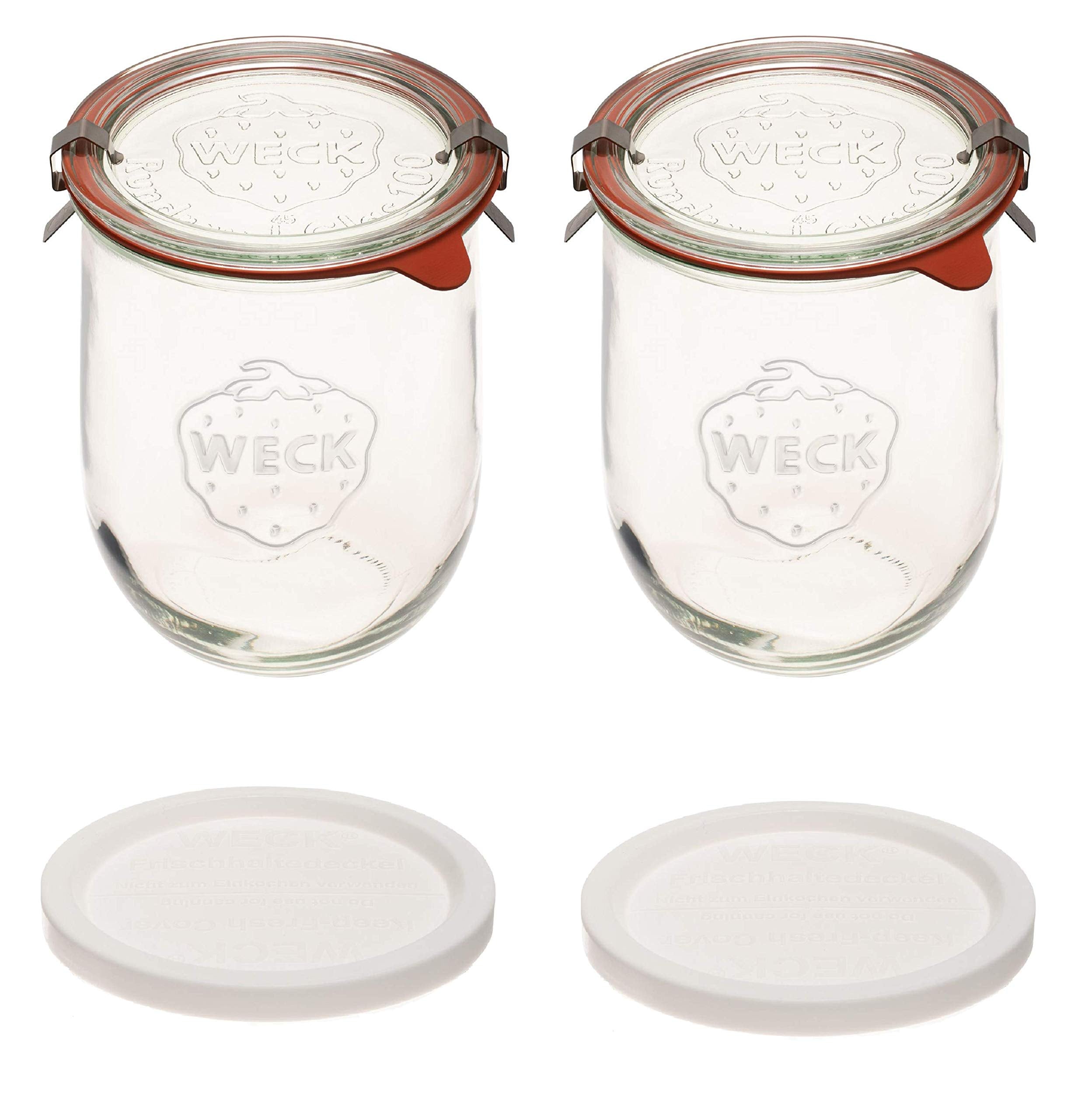WECK Tulip jar 1L wide mouth ideal for sourdough starter storage.