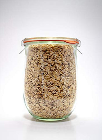 WECK Tulip Jar shown as dishwasher and microwave safe