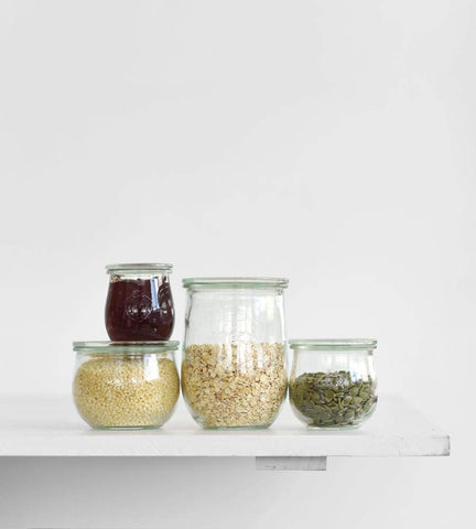 WECK Tulip jar sturdy wide bottom providing stable storage