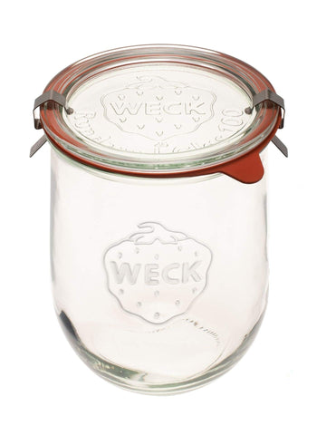 WECK Tulip Jar wide mouth 1 liter for sourdough starter storage