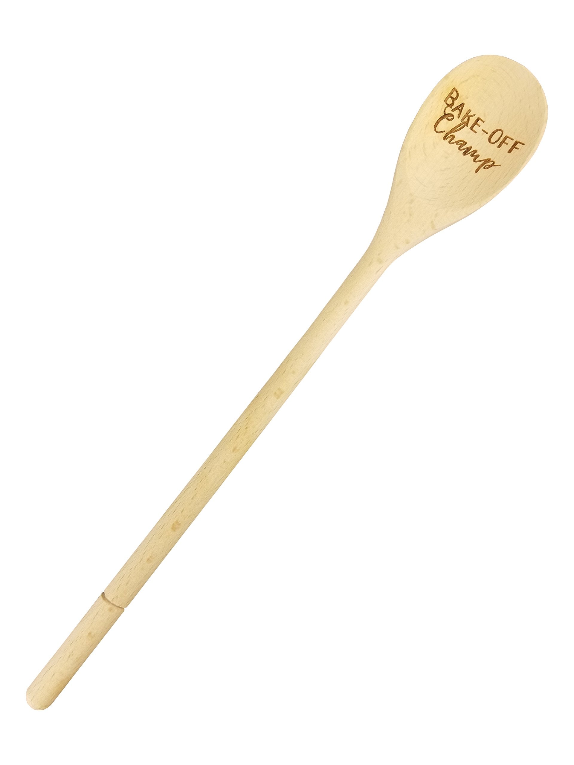 Wedding Collectibles Bake Off Champ Prize spoon engraving detail highlights customization