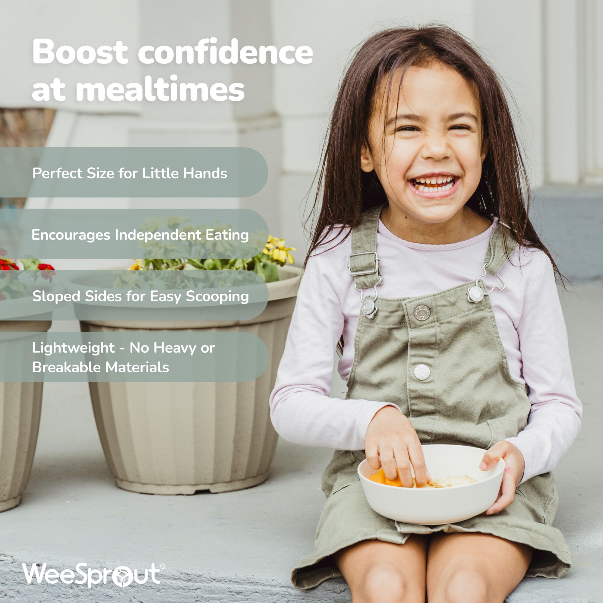 WeeSprout top-rack dishwasher-safe bowls keep mealtime cleanup simple