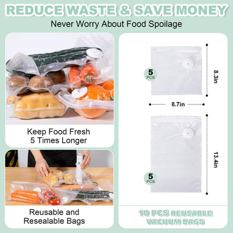 WEEKUU WeeKuu handheld vacuum sealer shows USB-C recharge for convenient daily use
