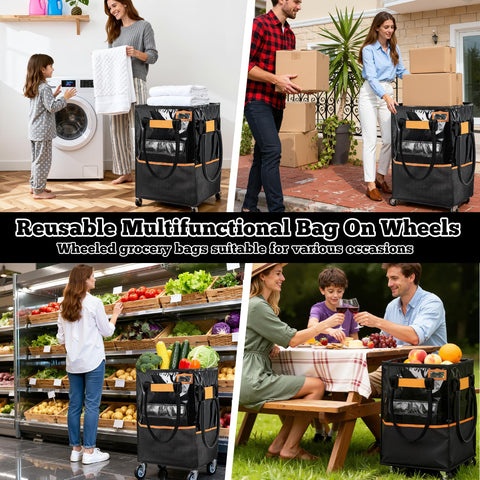 WeenthAvenue compact cart shown folded under-bed for space-saving storage.