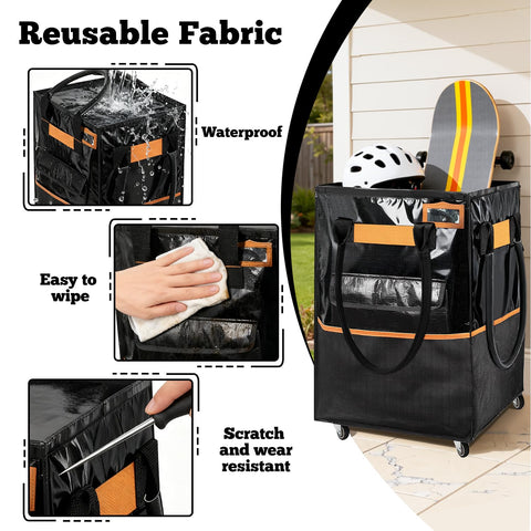 WeenthAvenue enclosed zipper keeps items secure and dust-free.