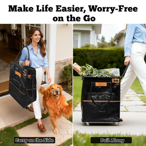 WeenthAvenue versatile cart suits groceries, laundry, and moving tasks.