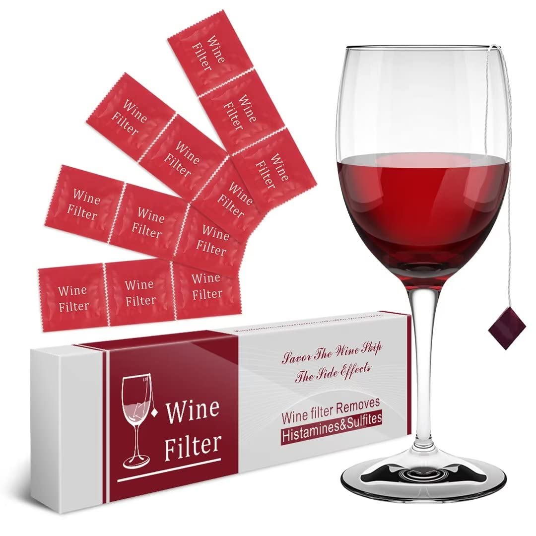WEESIGEI wine filter sulfite histamine purifier during bottle pour enhances comfort.