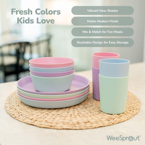 WeeSprout beige bowls for toddlers with a minimalist vibe.