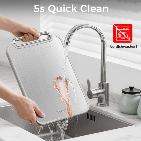 Weetla FDA-compliant hygienic cutting board for safe kitchen use.