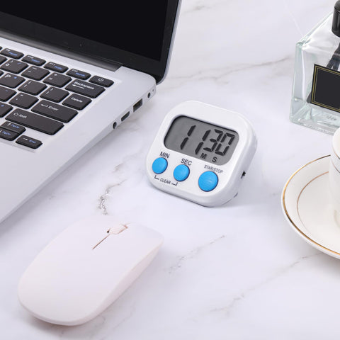 Weewooday timer includes a retractable kickstand for tabletop use.